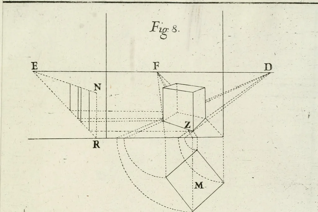 An illustration from Trattato teorico-pratico di prospettiva, 1766, leaf 220
