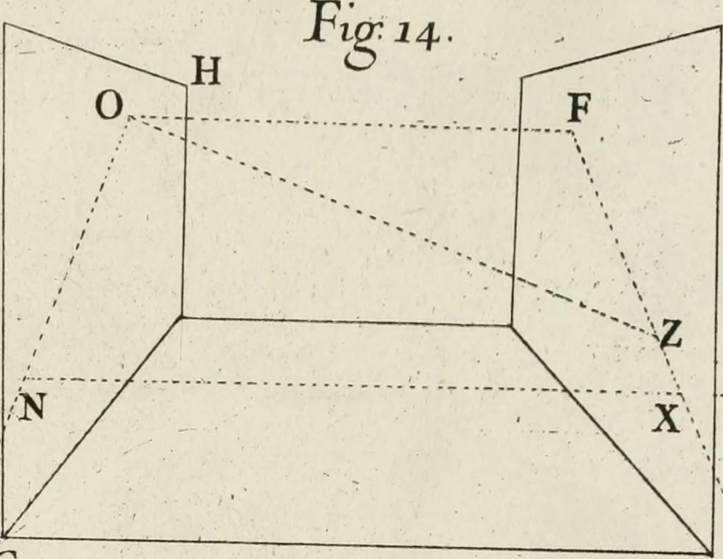 An illustration from Trattato teorico-pratico di prospettiva, 1766, leaf 222
