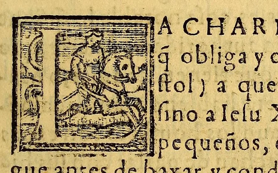 An illustration from Tercero cathecismo y exposicion de la doctrina christiana, por sermones. : Para que los curas y otros ministros prediquen y enseñen a los yndios y a las demas personas. Conforme a lo que en el sancto Concilio Prouincial de Lima se proueyo., 1585, leaf 21