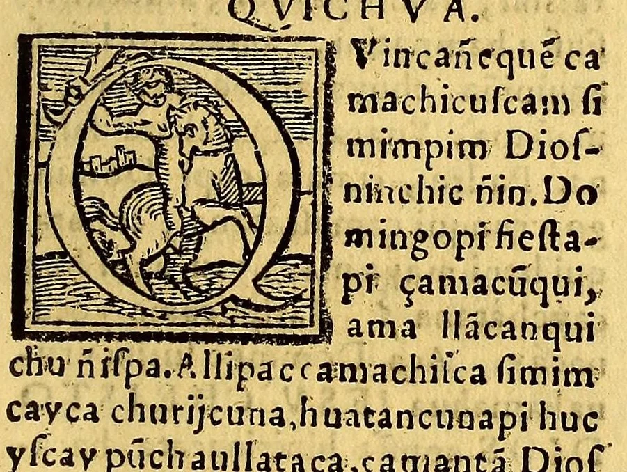 An illustration from Tercero cathecismo y exposicion de la doctrina christiana, por sermones. : Para que los curas y otros ministros prediquen y enseñen a los yndios y a las demas personas. Conforme a lo que en el sancto Concilio Prouincial de Lima se proueyo., 1585, leaf 261