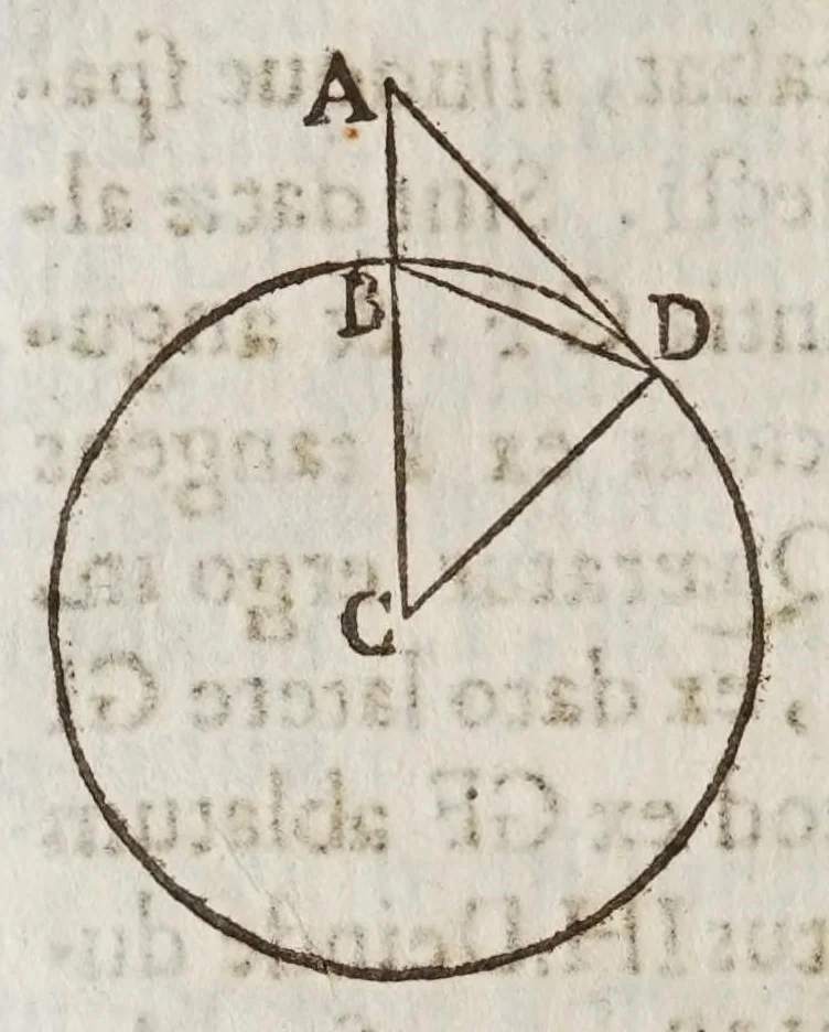 An illustration from Terra machinis mota : dissertationes geometricae, mechanicae, physicae, hydrostaticae : in quibus machinarum coniurgatarum vires inter se comparantur : multiplici noua methodo terrae magnitudo & grauitas inuestigatur : Archimedes terrae motionem spondens ab arrogantiae suspicione vindicatur, 1658, leaf 128
