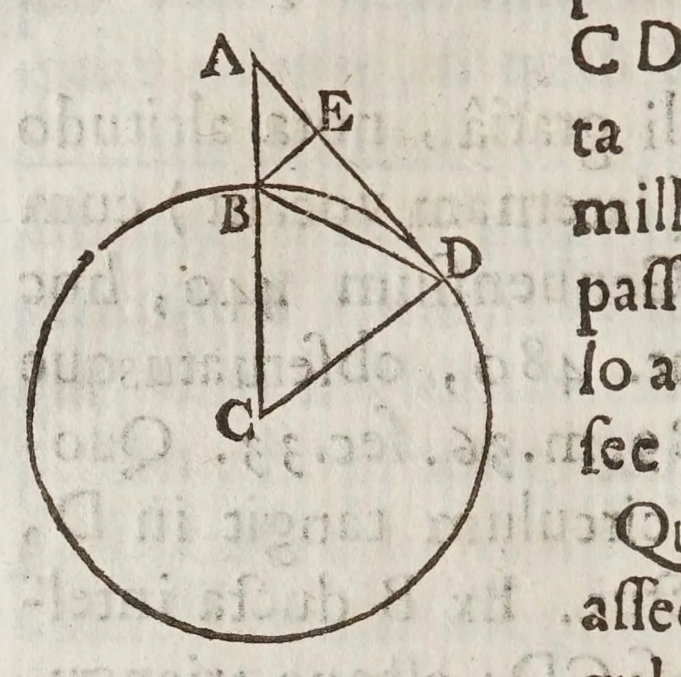An illustration from Terra machinis mota : dissertationes geometricae, mechanicae, physicae, hydrostaticae : in quibus machinarum coniurgatarum vires inter se comparantur : multiplici noua methodo terrae magnitudo & grauitas inuestigatur : Archimedes terrae motionem spondens ab arrogantiae suspicione vindicatur, 1658, leaf 78