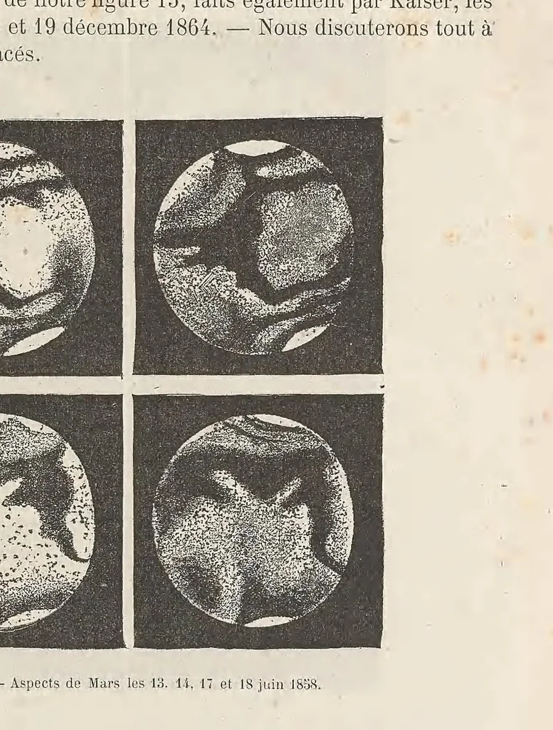 An illustration from Les terres du ciel; voyage astronomique sur les autres mondes et description des conditions actuelles de la vie sur les diverses planètes du système solaire;, 1884, leaf 41