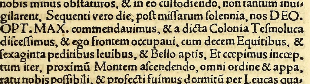 An illustration from Tertia Ferdina[n]di Cortesii Sac. Caesar. et Cath. Maiesta. in nova maris oceani Hyspania generalis præfecti p[rae]clara narratio, : in qua celebris ciuitatis Temixtitan expugnatio, aliaru[m]q[ue] prouintiaru[m], qu[a]e defecerant recuperatio continetur, in quaru[m] expugnatione, recuperatione q[ue] præfectus, una cum Hyspanis victorias æterna memoria dignas consequutus est, pr[a]eterea in ea Mare del Sur Cortesium detexisse rece[n]set[er], quod nos Australe Indicu[m] Pelagus putam[us], [et] alias innumeras prouintias aurifodinis, unionibus, variisq[ue] Gemmarum generibus refertas, et postremo illis innotuisse in eis quoq[ue] aromata contineri,, 1524, leaf 21
