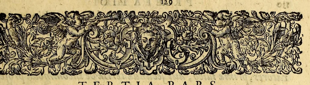 An illustration from Tertia pars Indiae Orientalis: qua continentur I. Secunda pars nauigationum à Ioanne Hugone Lintschotano Hollando in Orientem susceptarum; & maximè situs illarum regionum, & in his insularum, fluminum, riparum, portuum, &c. tum in transitu, tum ipsa India sitorum: vbi iuxta etiam vniuersa, quae autor illic, & postea in reditu versus Hollandiam vidit & notauit, diligenter designantur. : II. Nauigatio Hollandorum in insulas Orientales, Iauan & Sumatram: vbi pariter de morbius, vita, & religione incolarum quaedam haud iniucunda traduntur. III. Tres nauigationes Hollandorum in modò dictam Indiam per septentrionalem seu glacialem oceanum, vbi mira quaedam & stupenda denarrantur., 1601, leaf 161