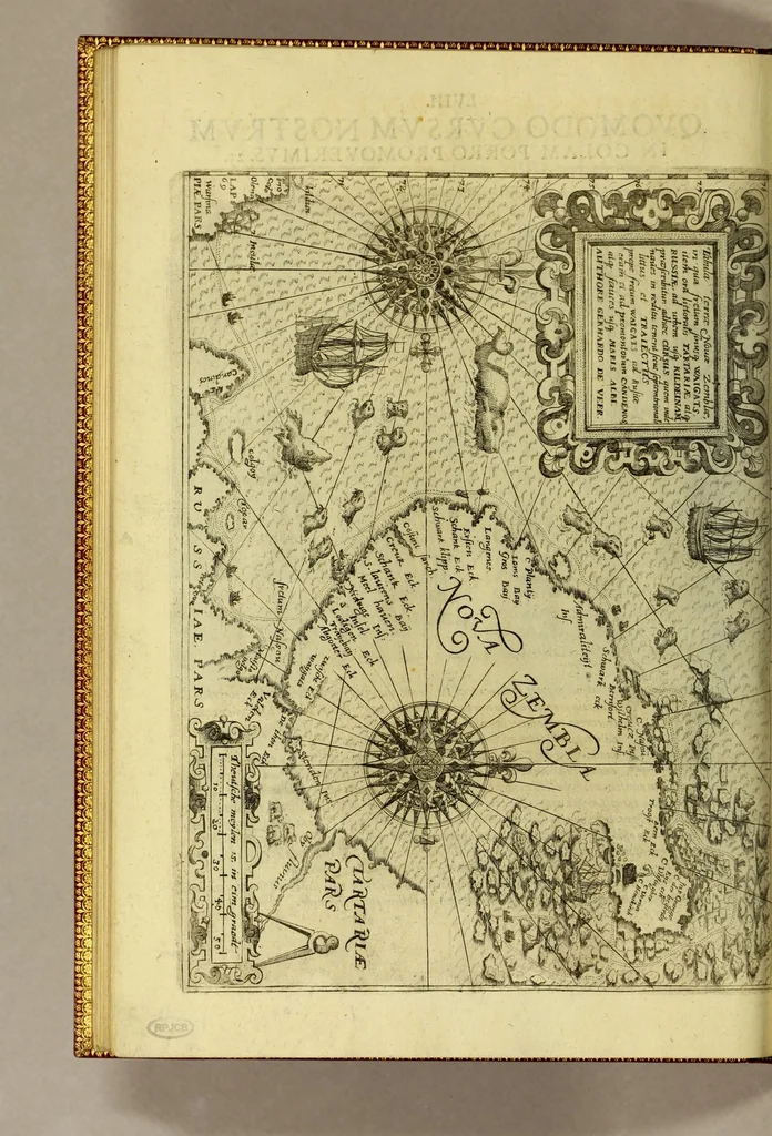 An illustration from Tertia pars Indiae Orientalis: qua continentur I. Secunda pars nauigationum à Ioanne Hugone Lintschotano Hollando in Orientem susceptarum; & maximè situs illarum regionum, & in his insulàrum, fluminum, riparum, portuum, &c. tum in transitu, tum ipsa India sitorum: vbi iuxta etiam vniuersa, quae autor illic, & postea in reditu versus Hollandiam vidit & notauit, diligenter designantur. : II. Nauigatio Hollandorum in insulas Orientales, Iauan & Svmatram: vbi pariter de morbius, vita, & religione incolarum quaedam haud iniucunda traduntur. III. Tres nauigationes Hollandorum in modo dictam Indiam per septentrionalem seu glacialem oceanum, vbi mira quaedam & stupenda denarrantur. Quibus iam de nouo accesserunt aliae de anno M.D.XVIII. vsq[ue] M.D.C.XXIX. historiae memorabiles, & notatu dignissimae., 1629, leaf 224