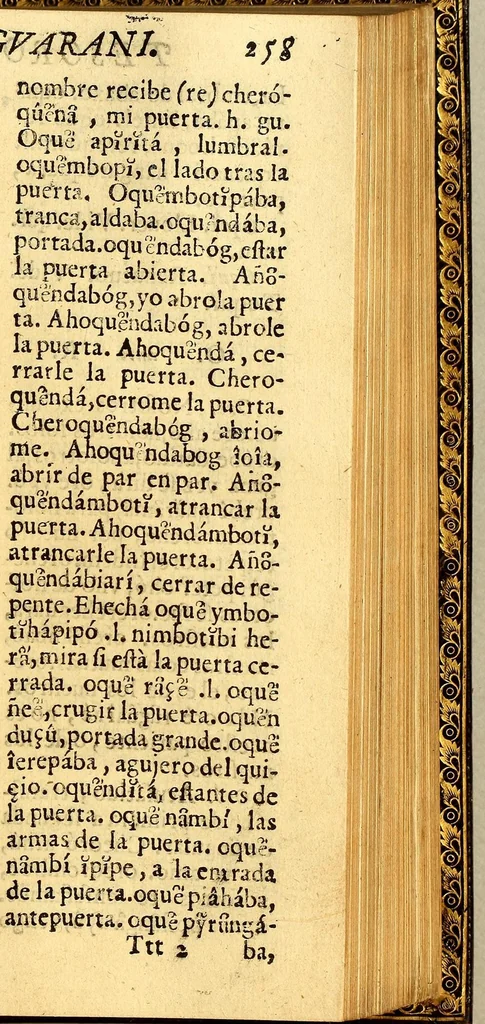 An illustration from Tesoro de la lengua guarani., 1639, leaf 535