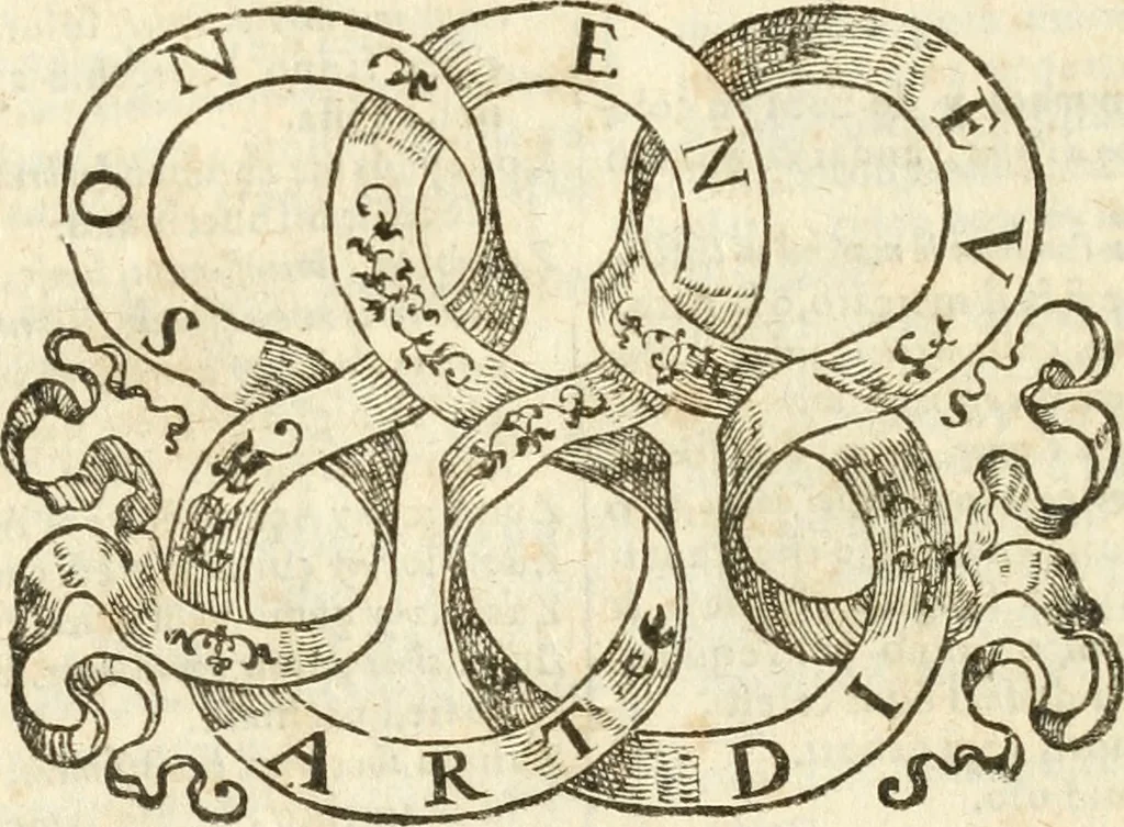 An illustration from Tesoro de las tres lenguas; española, francesa, y italiana .., 1667, leaf 577