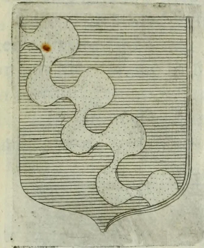 An illustration from Tesserae gentilitiae, 1638, leaf 185