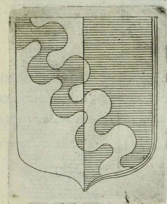 An illustration from Tesserae gentilitiae, 1638, leaf 185