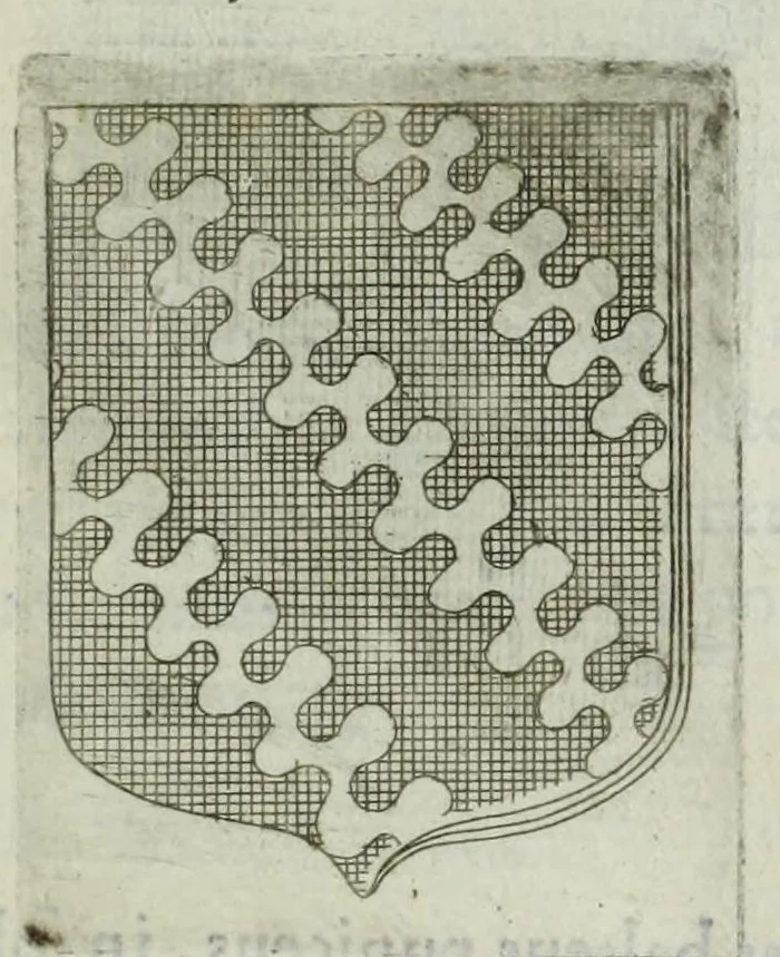 An illustration from Tesserae gentilitiae, 1638, leaf 185