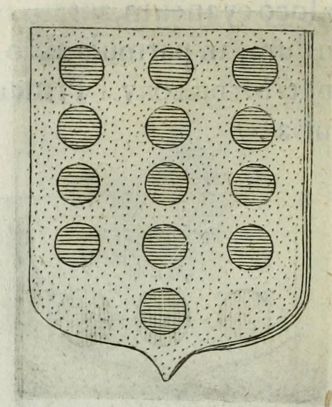 An illustration from Tesserae gentilitiae, 1638, leaf 256