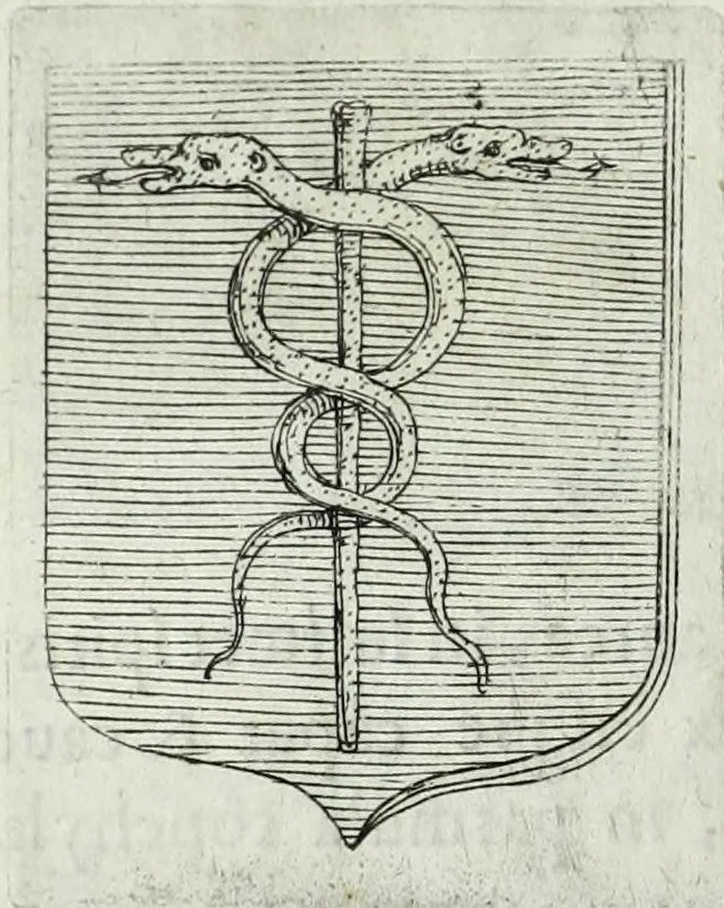 An illustration from Tesserae gentilitiae, 1638, leaf 406