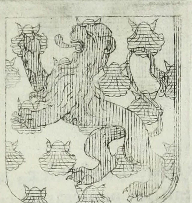 An illustration from Tesserae gentilitiae, 1638, leaf 414