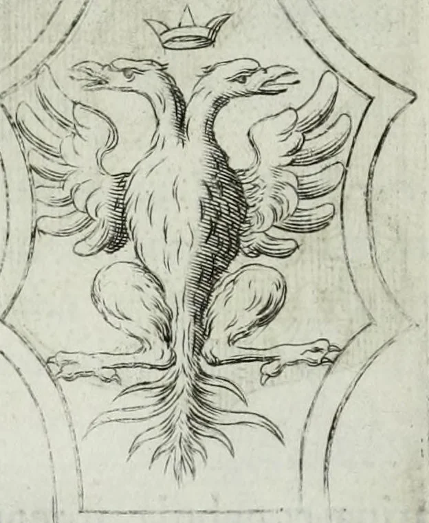 An illustration from Tesserae gentilitiae, 1638, leaf 414