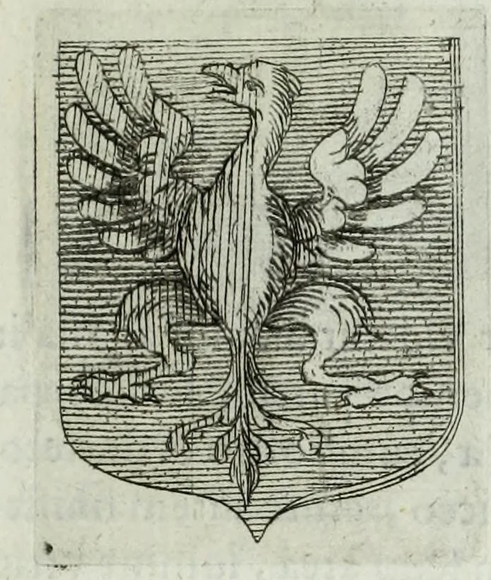 An illustration from Tesserae gentilitiae, 1638, leaf 423
