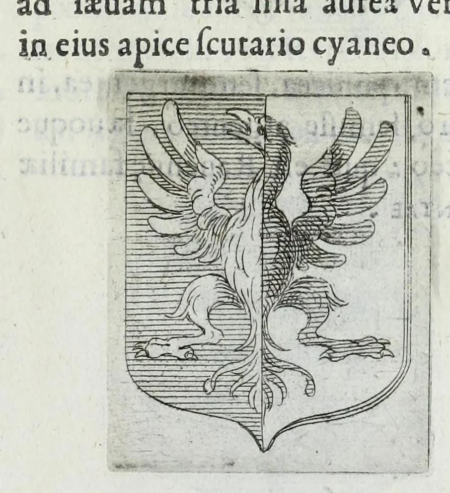 An illustration from Tesserae gentilitiae, 1638, leaf 423