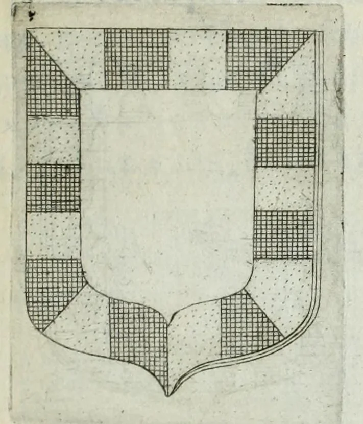 An illustration from Tesserae gentilitiae, 1638, leaf 605