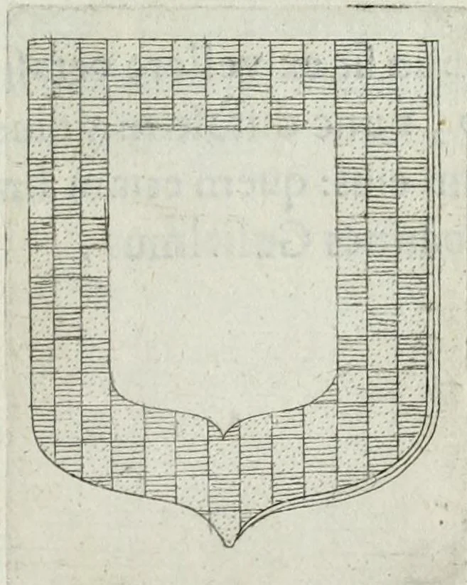 An illustration from Tesserae gentilitiae, 1638, leaf 605