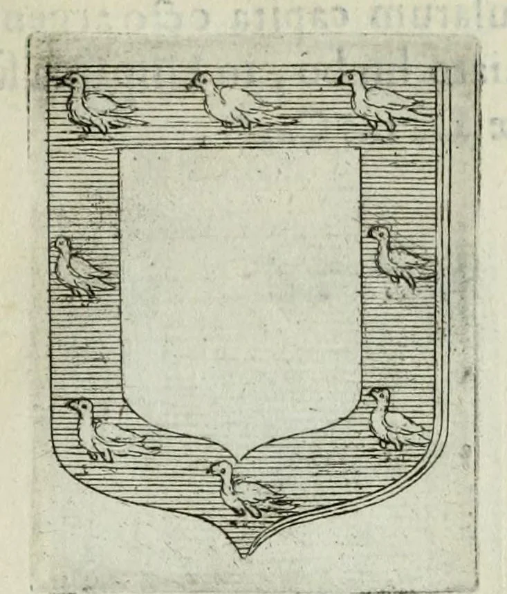 An illustration from Tesserae gentilitiae, 1638, leaf 613