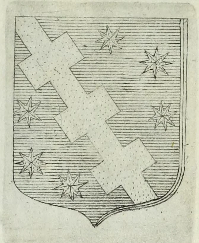 An illustration from Tesserae gentilitiae, 1638, leaf 689