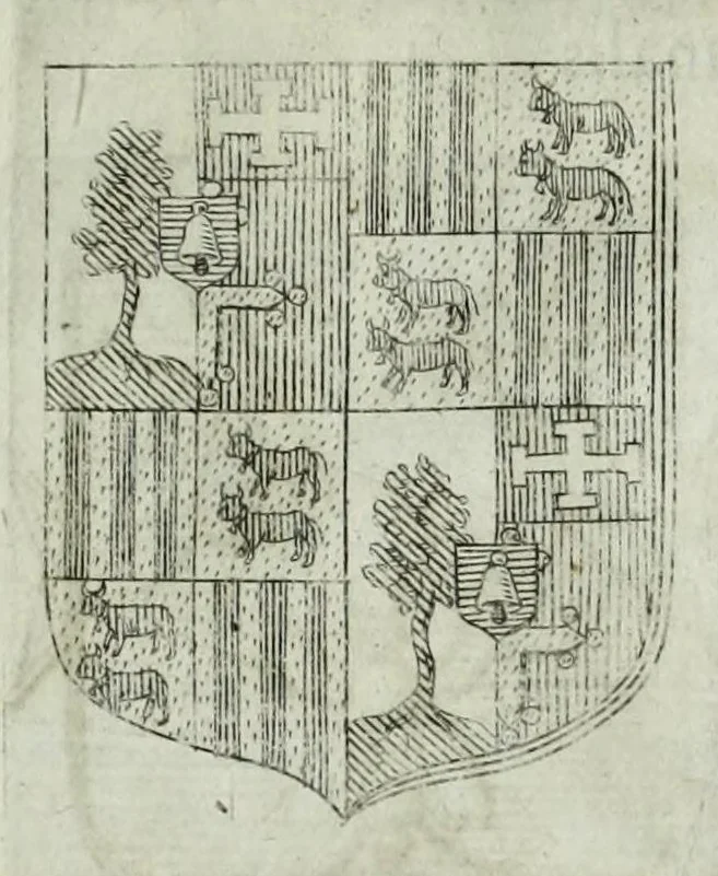An illustration from Tesserae gentilitiae, 1638, leaf 689