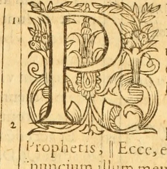 An illustration from Testamentvm Novvm : sive nouum foedus Iesu Christi, D.N. Cuius Graeco contextui respondent interpretationes duae: vna, vetus altera, Theodori Bezae, nunc quartò diligenter ab eo recognita. Eiusdem annotationes, quas itidem hac quarta edit. accuratè recognouit, & accessione non parua locupletauit: Vt docebunt asterisci margini appositi, necnon eius ad lectorem epistolium. Haec quarta editio, propter accessiones non paucas, duos indices nouos habet: quorum prior priori parti, posterior posteriori subiunctus est. Seorsvm edetvr recensio earundem in diuersis Noui Testamenti locis vocum (vulgò concordantiae Novi Testamenti) cui etiam operam multum lectori profuturam idem Theodorus Beza & quidam alij impenderunt, 1588, leaf 159