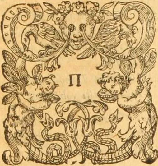 An illustration from Testamentvm Novvm : sive nouum foedus Iesu Christi, D.N. Cuius Graeco contextui respondent interpretationes duae: vna, vetus altera, Theodori Bezae, nunc quartò diligenter ab eo recognita. Eiusdem annotationes, quas itidem hac quarta edit. accuratè recognouit, & accessione non parua locupletauit: Vt docebunt asterisci margini appositi, necnon eius ad lectorem epistolium. Haec quarta editio, propter accessiones non paucas, duos indices nouos habet: quorum prior priori parti, posterior posteriori subiunctus est. Seorsvm edetvr recensio earundem in diuersis Noui Testamenti locis vocum (vulgò concordantiae Novi Testamenti) cui etiam operam multum lectori profuturam idem Theodorus Beza & quidam alij impenderunt, 1588, leaf 761