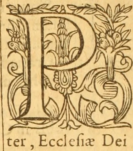 An illustration from Testamentvm Novvm : sive nouum foedus Iesu Christi, D.N. Cuius Graeco contextui respondent interpretationes duae: vna, vetus altera, Theodori Bezae, nunc quartò diligenter ab eo recognita. Eiusdem annotationes, quas itidem hac quarta edit. accuratè recognouit, & accessione non parua locupletauit: Vt docebunt asterisci margini appositi, necnon eius ad lectorem epistolium. Haec quarta editio, propter accessiones non paucas, duos indices nouos habet: quorum prior priori parti, posterior posteriori subiunctus est. Seorsvm edetvr recensio earundem in diuersis Noui Testamenti locis vocum (vulgò concordantiae Novi Testamenti) cui etiam operam multum lectori profuturam idem Theodorus Beza & quidam alij impenderunt, 1588, leaf 761