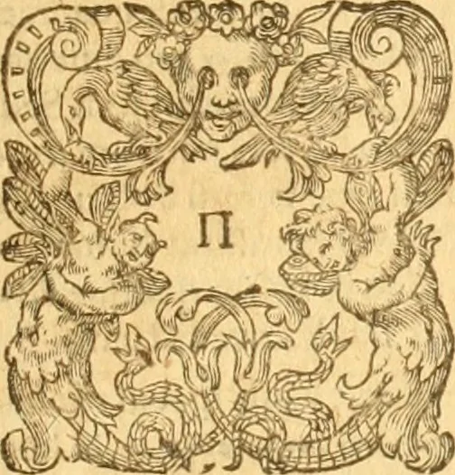 An illustration from Testamentvm Novvm : sive nouum foedus Iesu Christi, D.N. Cuius Graeco contextui respondent interpretationes duae: vna, vetus altera, Theodori Bezae, nunc quartò diligenter ab eo recognita. Eiusdem annotationes, quas itidem hac quarta edit. accuratè recognouit, & accessione non parua locupletauit: Vt docebunt asterisci margini appositi, necnon eius ad lectorem epistolium. Haec quarta editio, propter accessiones non paucas, duos indices nouos habet: quorum prior priori parti, posterior posteriori subiunctus est. Seorsvm edetvr recensio earundem in diuersis Noui Testamenti locis vocum (vulgò concordantiae Novi Testamenti) cui etiam operam multum lectori profuturam idem Theodorus Beza & quidam alij impenderunt, 1588, leaf 910