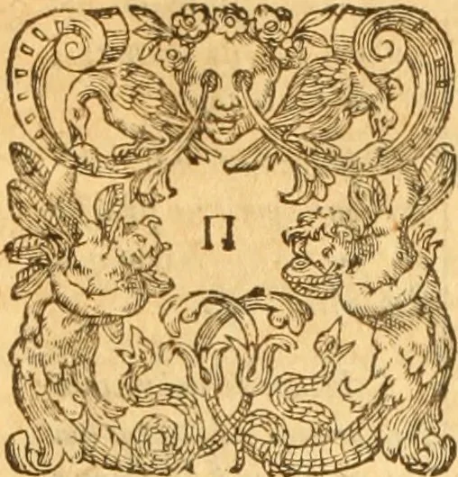 An illustration from Testamentvm Novvm : sive nouum foedus Iesu Christi, D.N. Cuius Graeco contextui respondent interpretationes duae: vna, vetus altera, Theodori Bezae, nunc quartò diligenter ab eo recognita. Eiusdem annotationes, quas itidem hac quarta edit. accuratè recognouit, & accessione non parua locupletauit: Vt docebunt asterisci margini appositi, necnon eius ad lectorem epistolium. Haec quarta editio, propter accessiones non paucas, duos indices nouos habet: quorum prior priori parti, posterior posteriori subiunctus est. Seorsvm edetvr recensio earundem in diuersis Noui Testamenti locis vocum (vulgò concordantiae Novi Testamenti) cui etiam operam multum lectori profuturam idem Theodorus Beza & quidam alij impenderunt, 1588, leaf 947