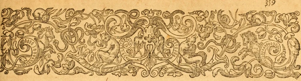 An illustration from Testamentvm Novvm : sive nouum foedus Iesu Christi, D.N. Cuius Graeco contextui respondent interpretationes duae: vna, vetus altera, Theodori Bezae, nunc quartò diligenter ab eo recognita. Eiusdem annotationes, quas itidem hac quarta edit. accuratè recognouit, & accessione non parua locupletauit: Vt docebunt asterisci margini appositi, necnon eius ad lectorem epistolium. Haec quarta editio, propter accessiones non paucas, duos indices nouos habet: quorum prior priori parti, posterior posteriori subiunctus est. Seorsvm edetvr recensio earundem in diuersis Noui Testamenti locis vocum (vulgò concordantiae Novi Testamenti) cui etiam operam multum lectori profuturam idem Theodorus Beza & quidam alij impenderunt, 1588, leaf 950
