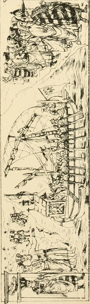 An illustration from The testimony of the catacombs and of other monuments of Christian art : from the second to the eighteenth century, concerning questions of doctrine now disupted in the Church, 1870, leaf 128