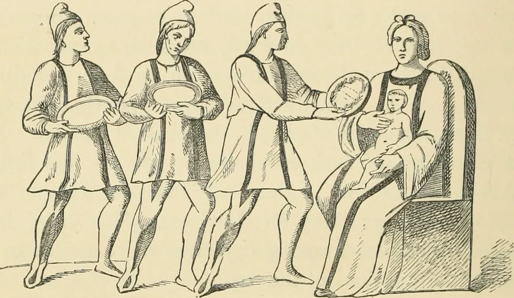 An illustration from The testimony of the catacombs and of other monuments of Christian art : from the second to the eighteenth century, concerning questions of doctrine now disupted in the Church, 1870, leaf 35