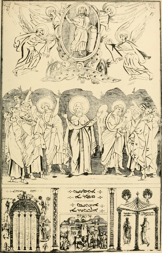 An illustration from The testimony of the catacombs and of other monuments of Christian art : from the second to the eighteenth century, concerning questions of doctrine now disupted in the Church, 1870, leaf 58