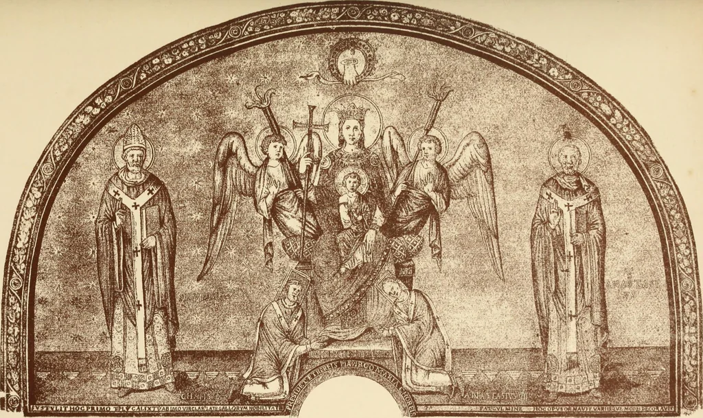 An illustration from The testimony of the catacombs and of other monuments of Christian art : from the second to the eighteenth century, concerning questions of doctrine now disupted in the Church, 1870, leaf 72