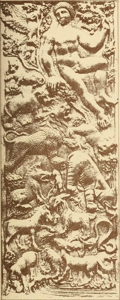An illustration from The testimony of the catacombs and of other monuments of Christian art : from the second to the eighteenth century, concerning questions of doctrine now disupted in the Church, 1870, leaf 88