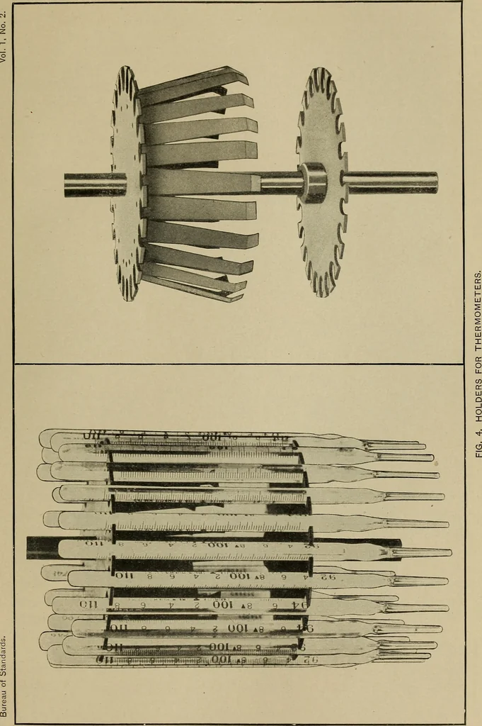 An illustration from The testing of clinical thermometers, 1905, leaf 16