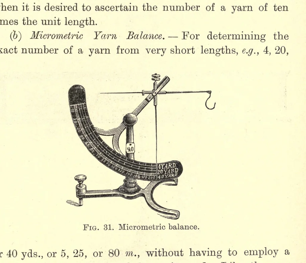 An illustration from The technical testing of yarns and textile fabrics : with reference to official specifications, 1898, leaf 93