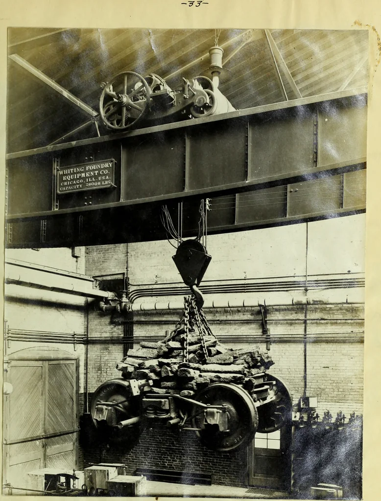 An illustration from Test of ten ton crane, 1911, leaf 74