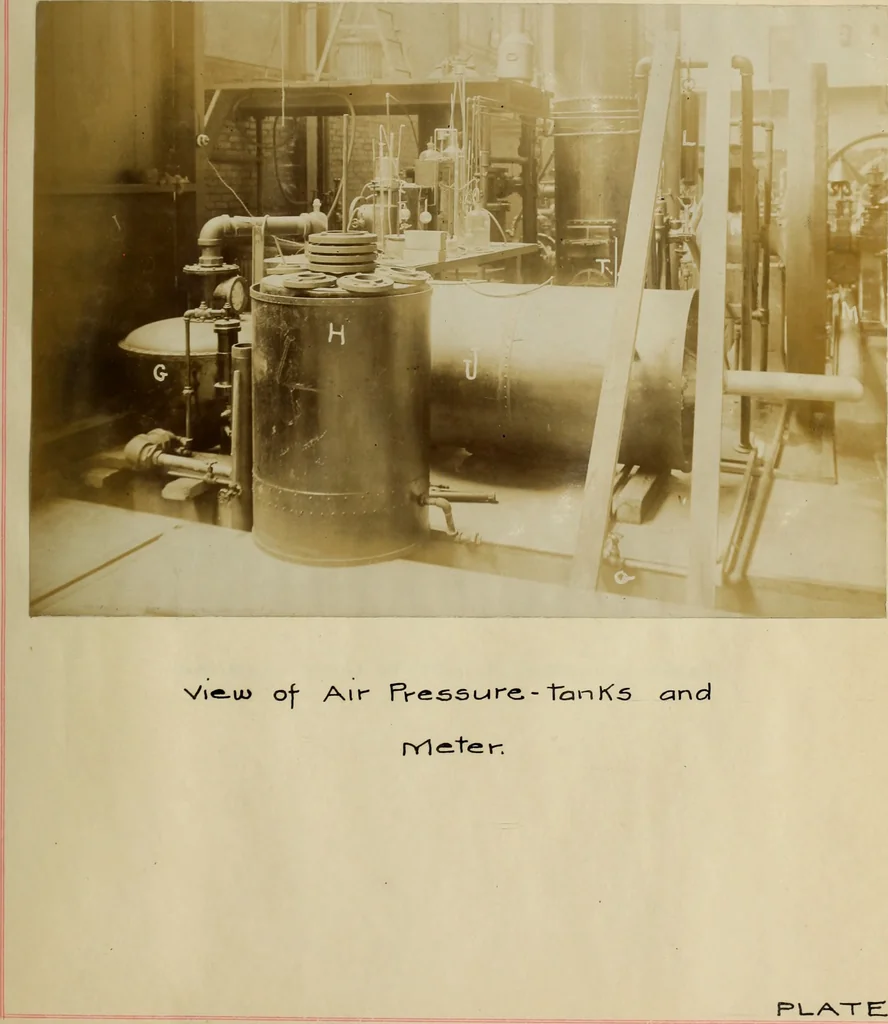 An illustration from Tests of an Otto suction gas producer and gas engine, 1906, leaf 40