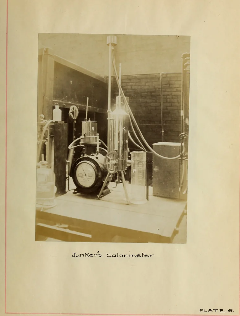 An illustration from Tests of an Otto suction gas producer and gas engine, 1906, leaf 46