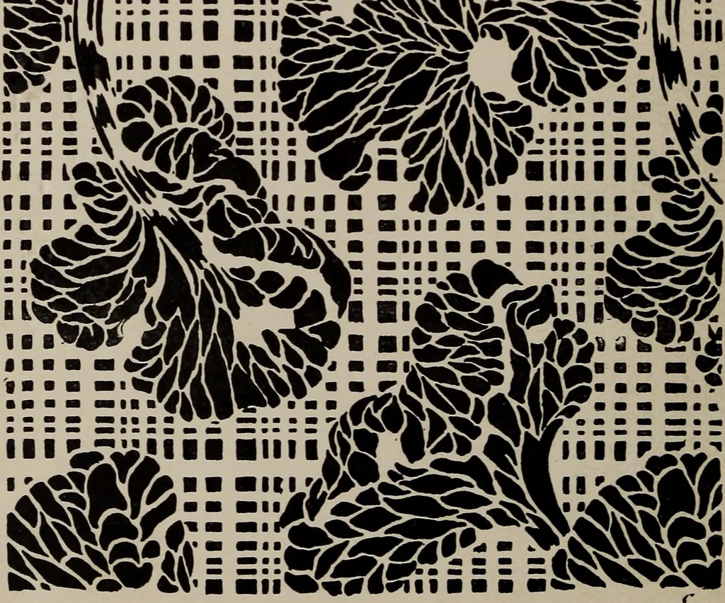 An illustration from A text book dealing with ornamental design for woven fabrics, 1897, leaf 117