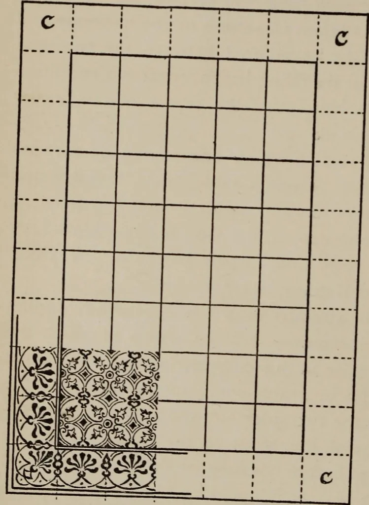 An illustration from A text book dealing with ornamental design for woven fabrics, 1897, leaf 137