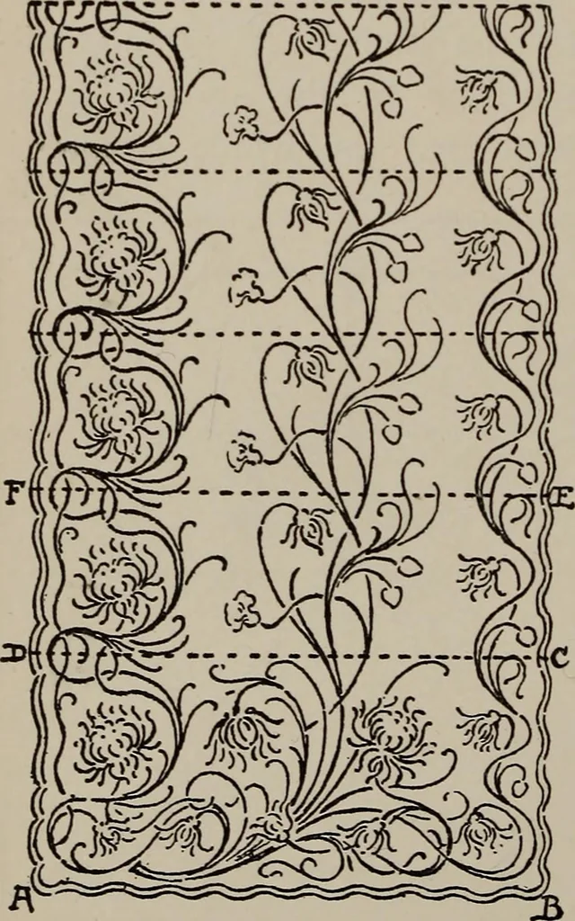 An illustration from A text book dealing with ornamental design for woven fabrics, 1897, leaf 141