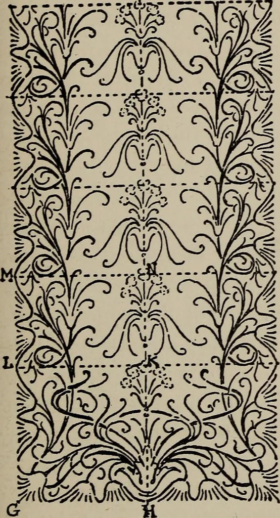 An illustration from A text book dealing with ornamental design for woven fabrics, 1897, leaf 142