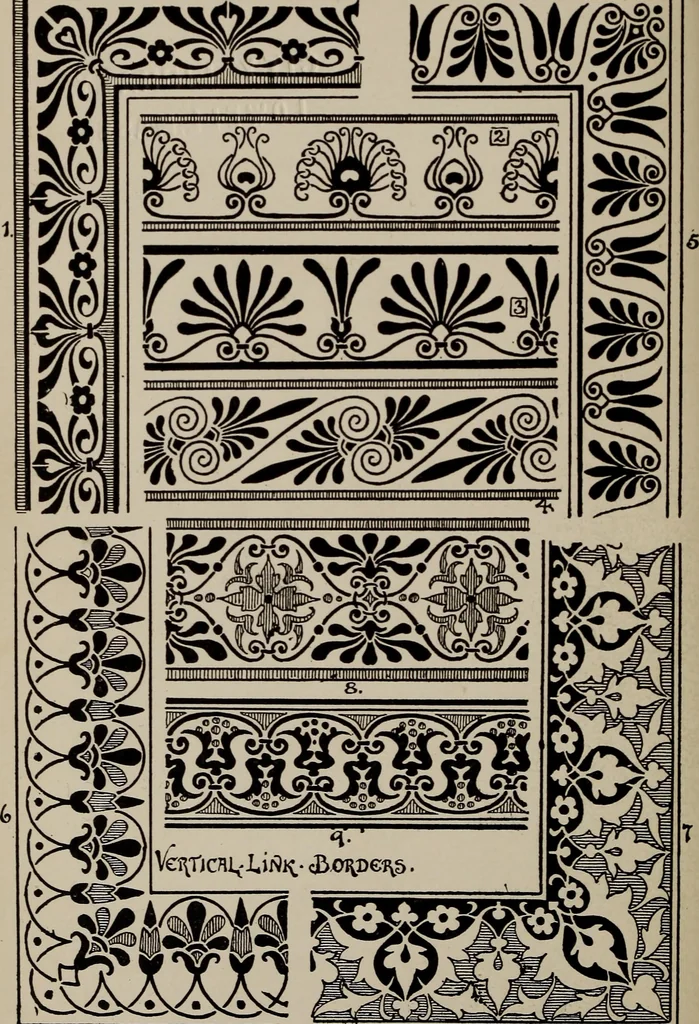 An illustration from A text book dealing with ornamental design for woven fabrics, 1897, leaf 145