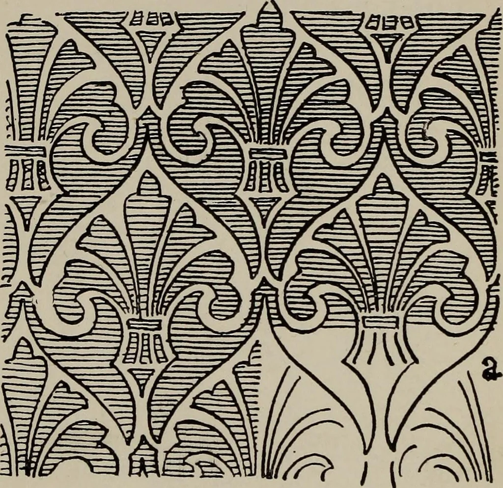 An illustration from A text book dealing with ornamental design for woven fabrics, 1897, leaf 162