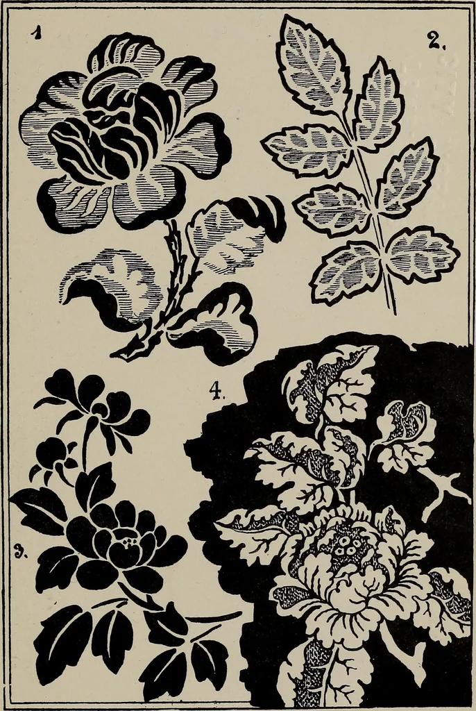 An illustration from A text book dealing with ornamental design for woven fabrics, 1897, leaf 184