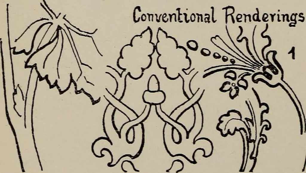 An illustration from A text book dealing with ornamental design for woven fabrics, 1897, leaf 195